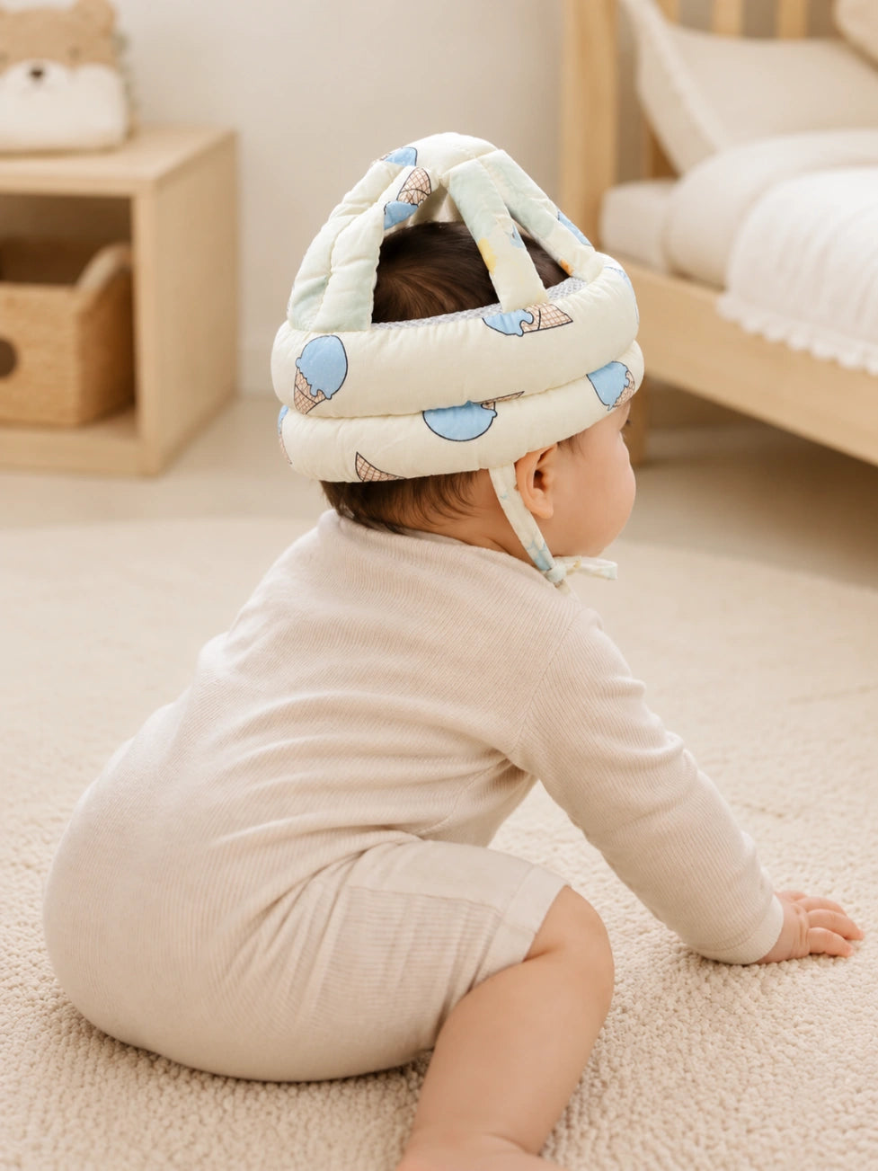 Baby Head Protection Cap - Soft Safety Helmet