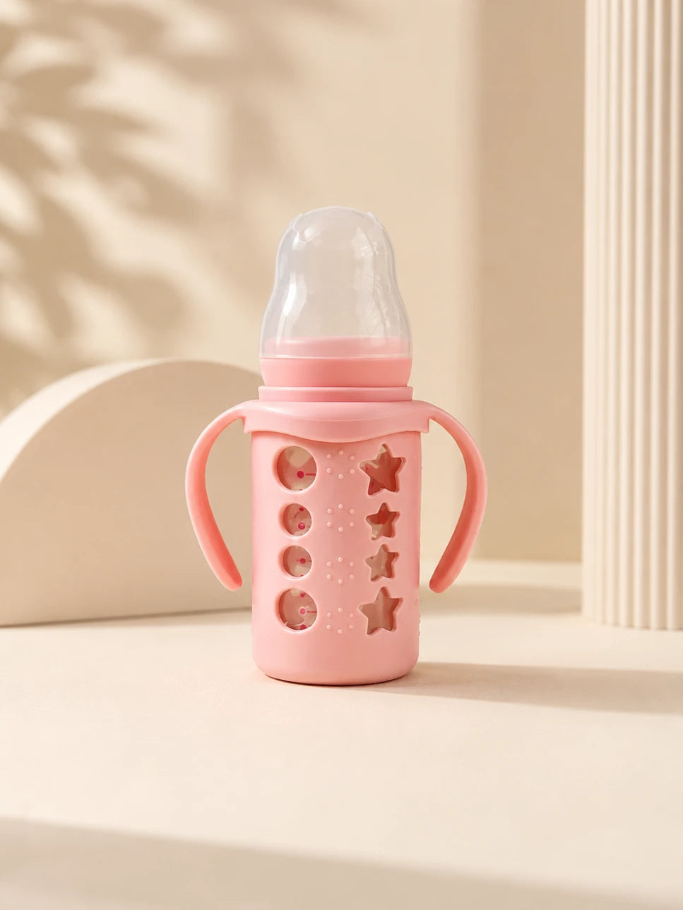 Kids Essentials Glass Baby Feeder with Handles | BPA-Free