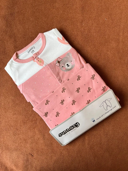 Pack of 3 Baby Full Sleeve Rompers