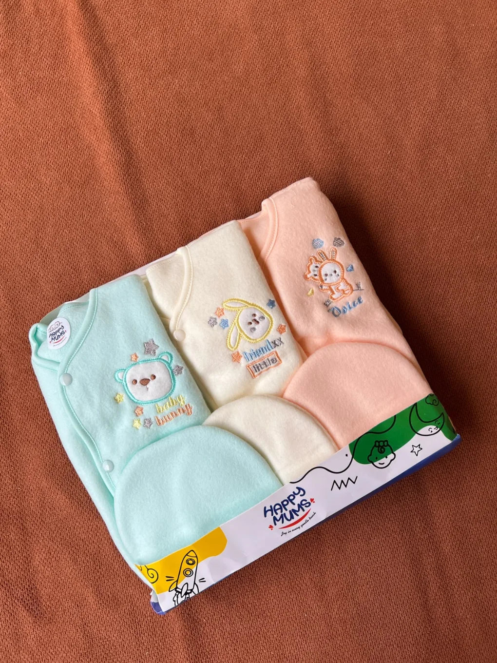 Pack of 3 Newborn Winter Jabla Dresses - Soft, Warm & Comfortable