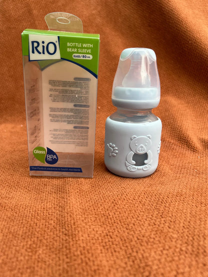 Premium Glass Feeding Bottle 80ml