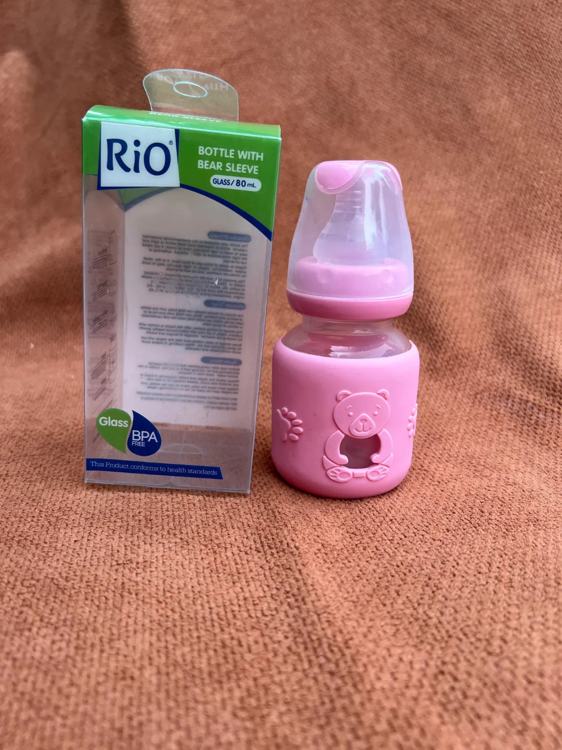 Premium Glass Feeding Bottle 80ml