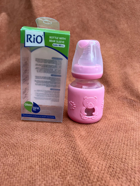 Premium Glass Feeding Bottle 80ml