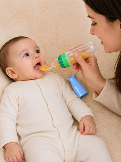 Silicone Baby Food Dispensing Spoon