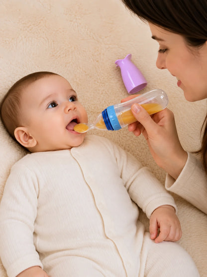 Silicone Baby Food Dispensing Spoon