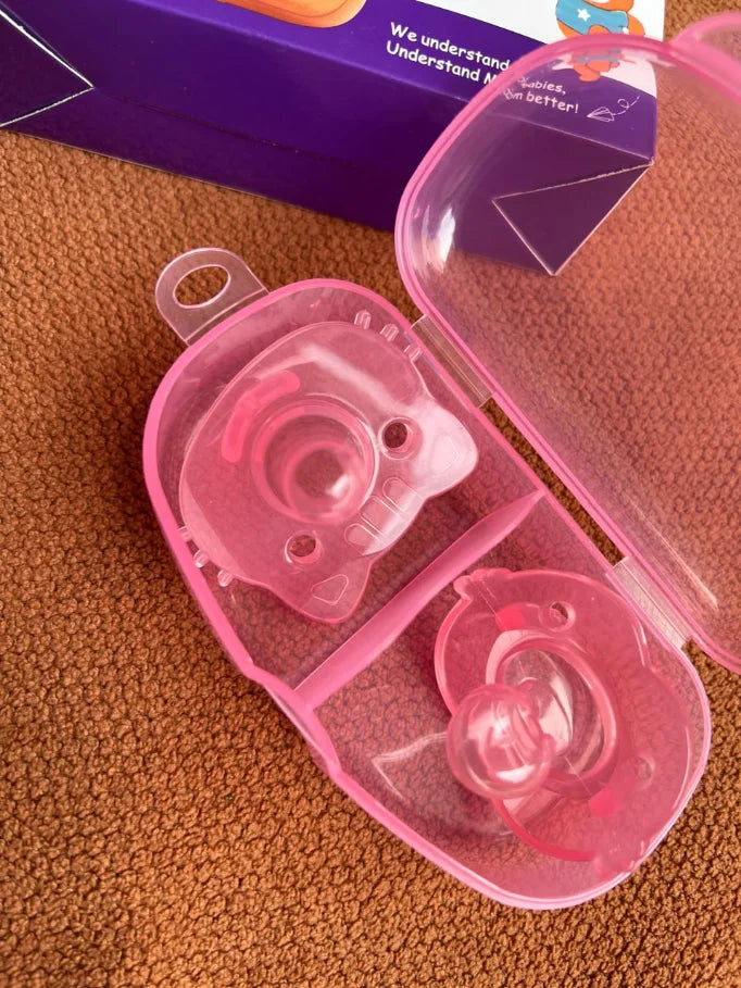Kids Essentials 2-in-1 Silicone Pacifier with Case – BPA-Free Baby Pacifiers