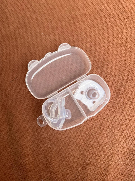 Kids Essentials 2-in-1 Silicone Pacifier with Case – BPA-Free Baby Pacifiers
