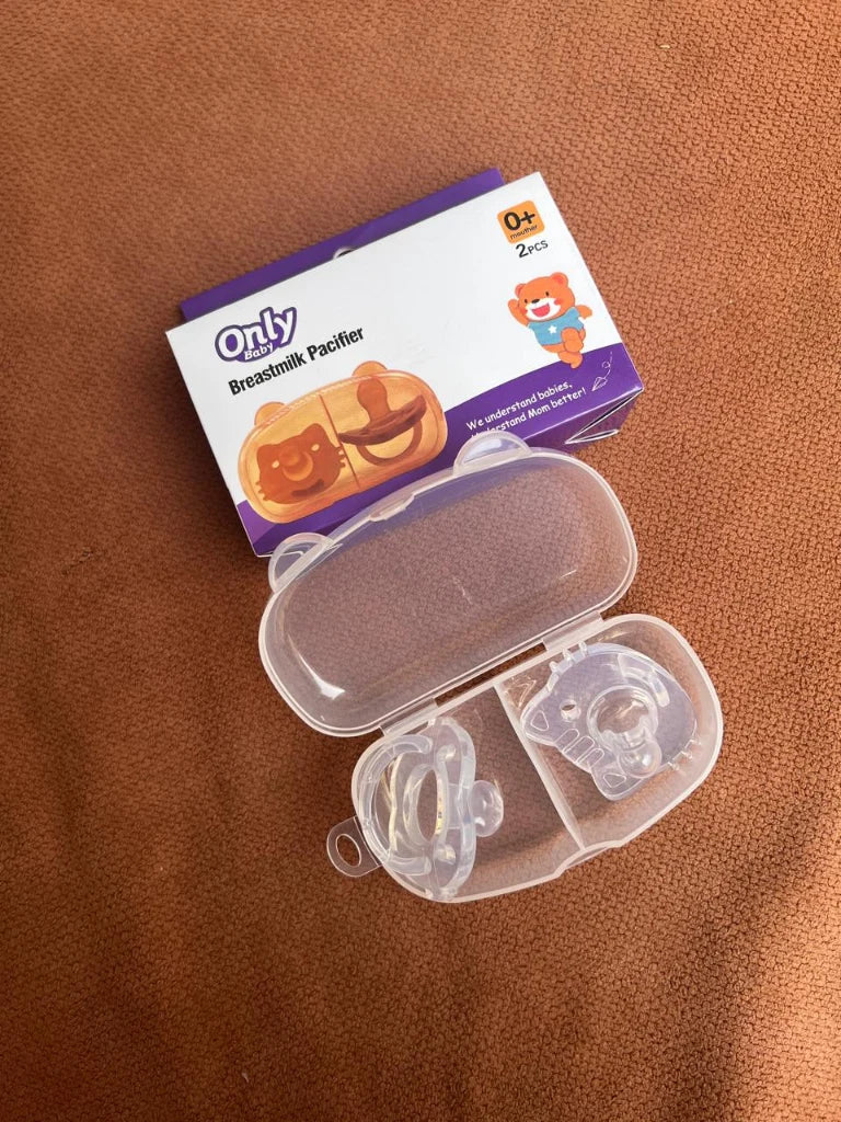 Kids Essentials 2-in-1 Silicone Pacifier with Case – BPA-Free Baby Pacifiers