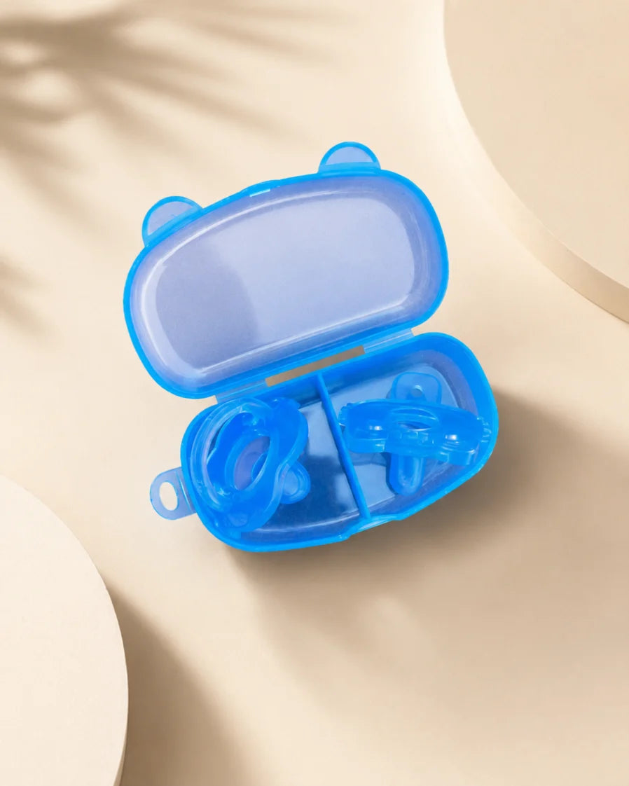 Kids Essentials 2-in-1 Silicone Pacifier with Case – BPA-Free Baby Pacifiers
