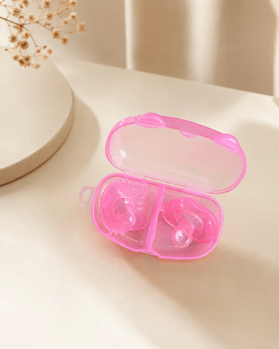 Kids Essentials 2-in-1 Silicone Pacifier with Case – BPA-Free Baby Pacifiers