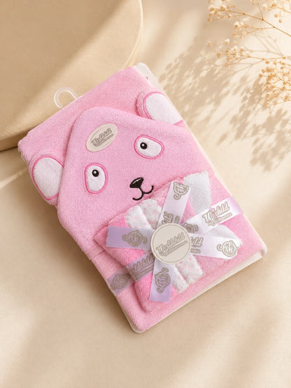 Kids Essentials Baby Bath Towel with 5 Face Towels