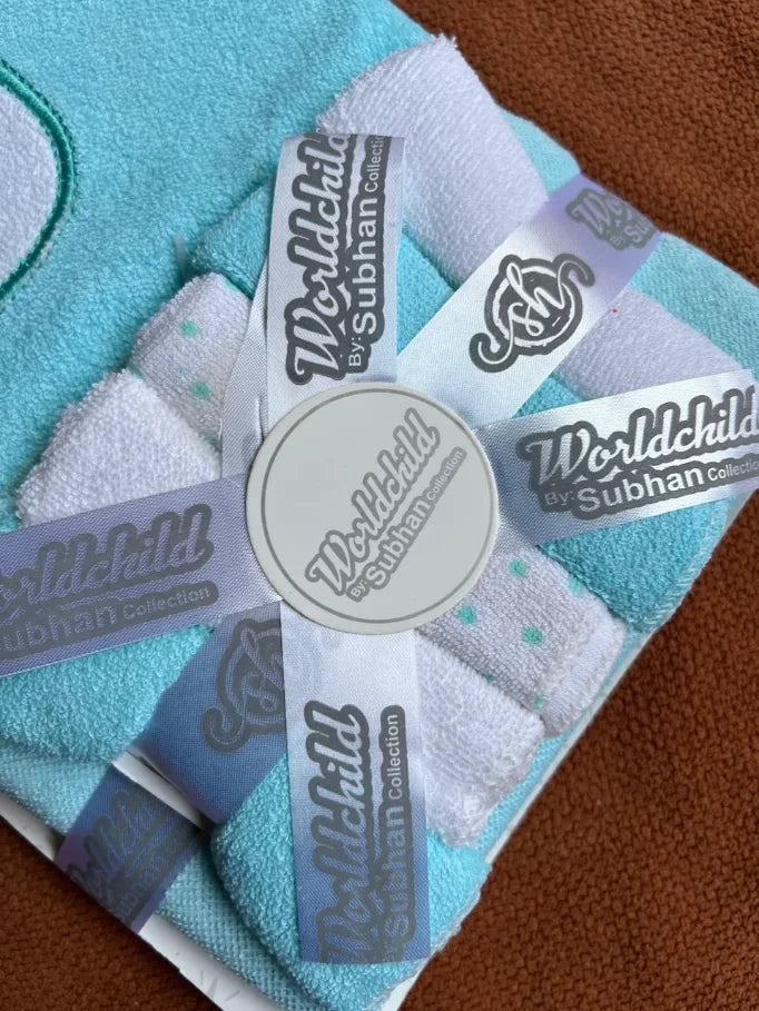 Kids Essentials Baby Bath Towel with 5 Face Towels