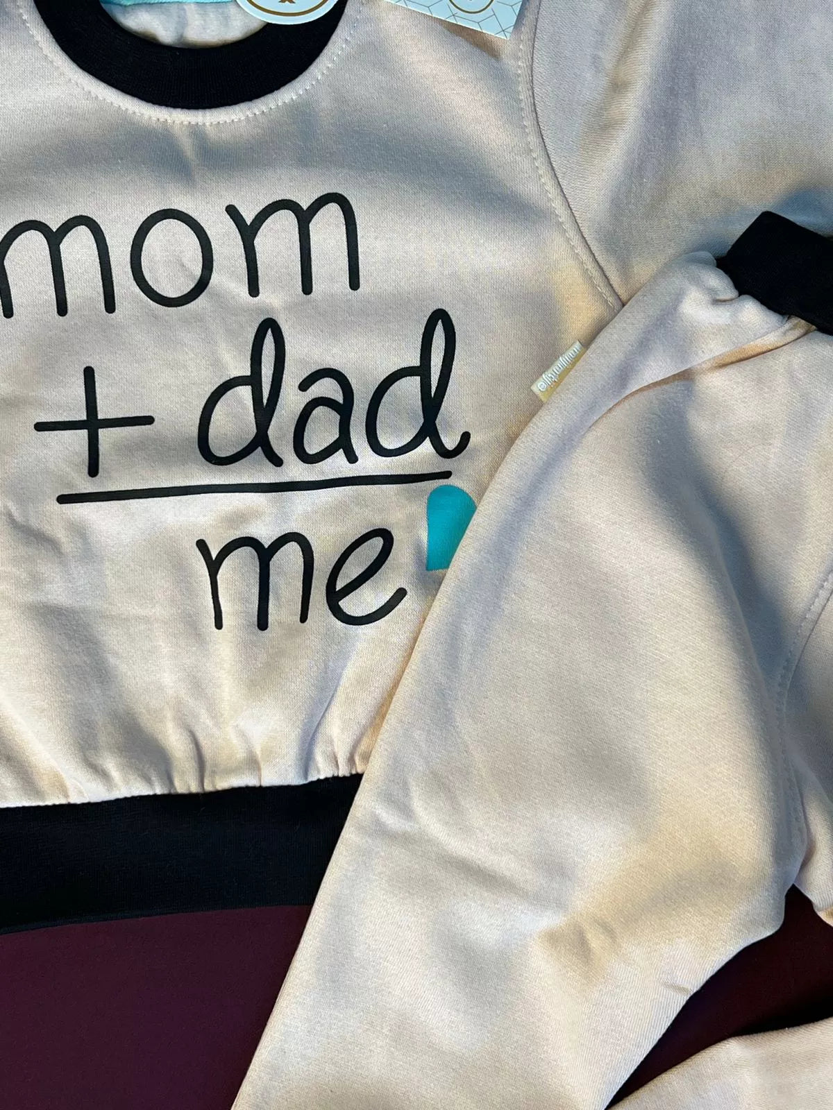 Baby Winter Suit – Soft Sweatshirt & Trouser Set (Mom + Dad = Me)