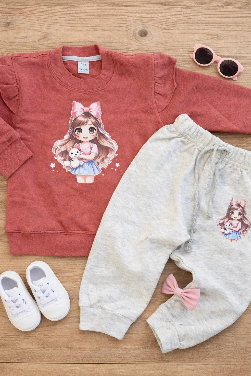 Kids Winter Clothing Set – Warm Top & Cozy Joggers