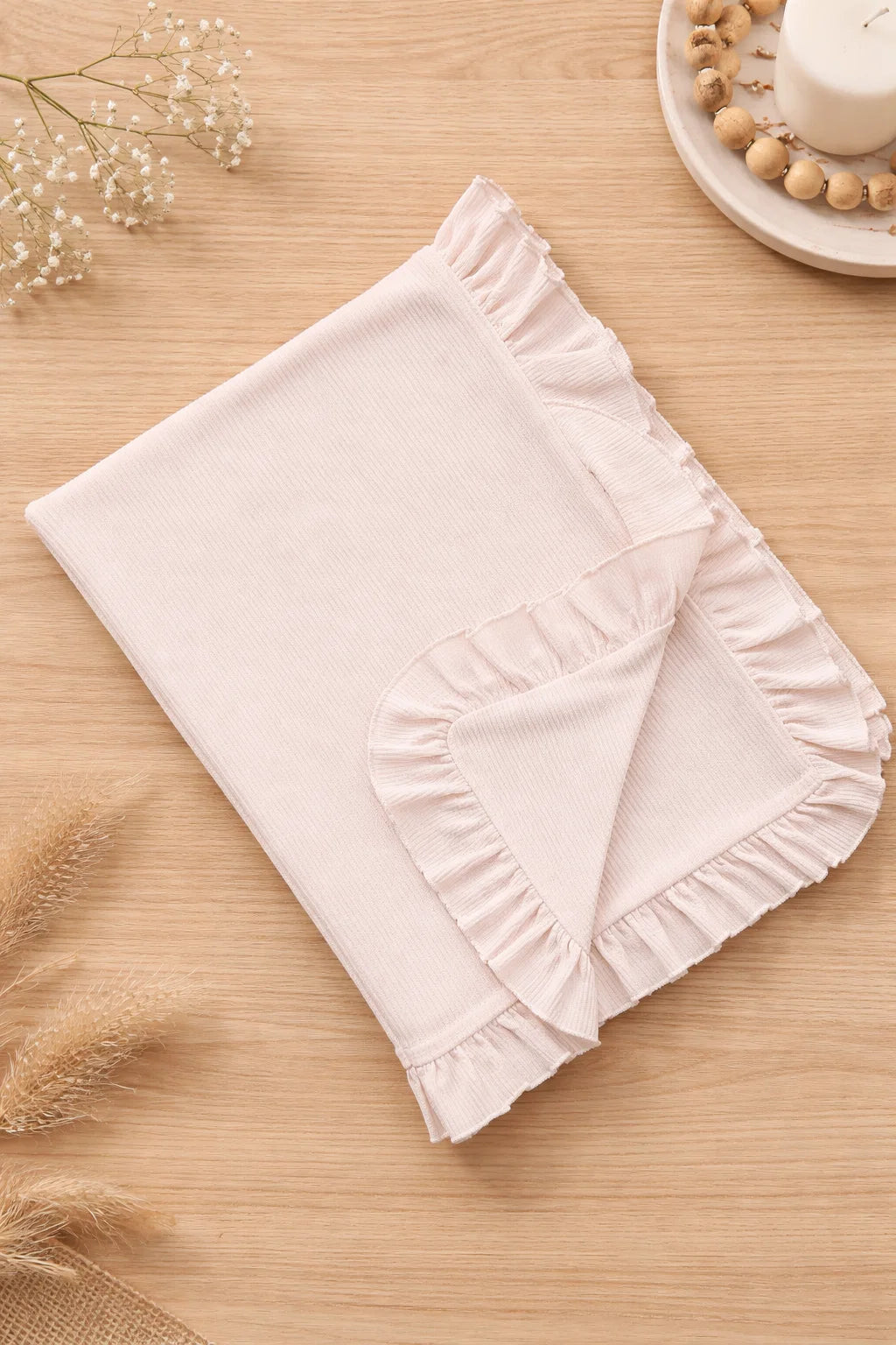 Premium Large Double-Sided Waffle Baby Blanket – Soft, Cozy & Breathable