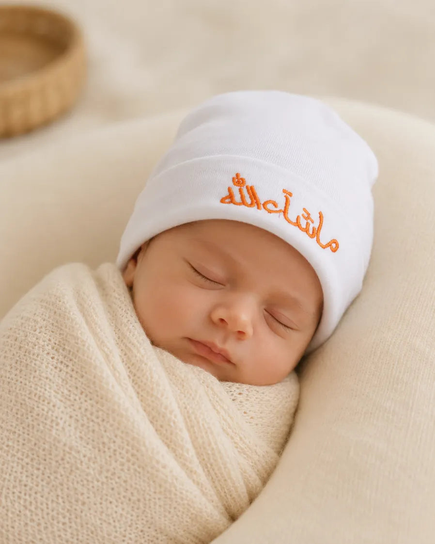 Mashallah Embroidered Cap – Elegant & Meaningful