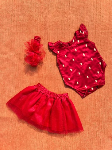 Nahni Titliyan 3-pieces Eid set for Baby Girls