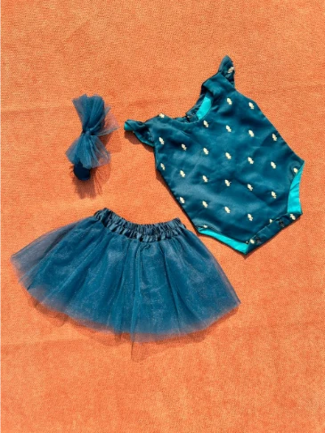Nahni Titliyan 3-pieces Eid set for Baby Girls