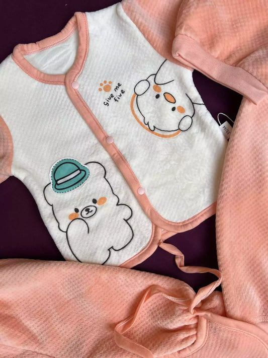 Newborn Baby 5 Piece Velvet Set