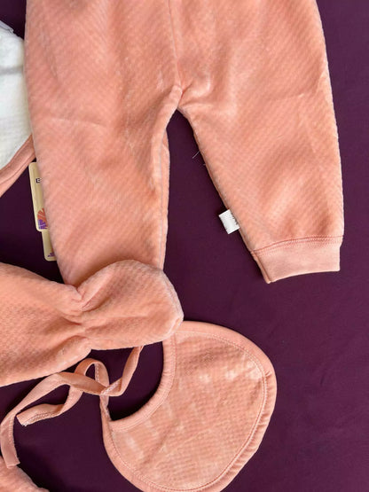 Newborn Baby 5 Piece Velvet Set