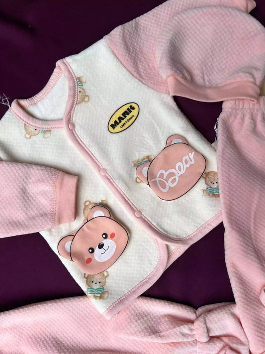 Newborn Baby 5 Piece Velvet Set