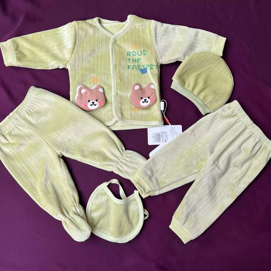 Newborn Baby 5 Piece Velvet Set