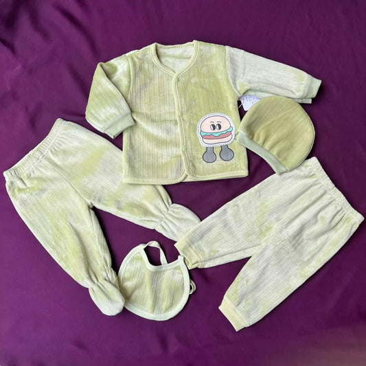 Newborn Baby 5 Piece Velvet Set