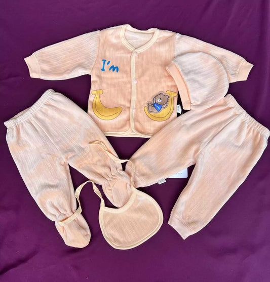 Newborn Baby 5 Piece Velvet Set
