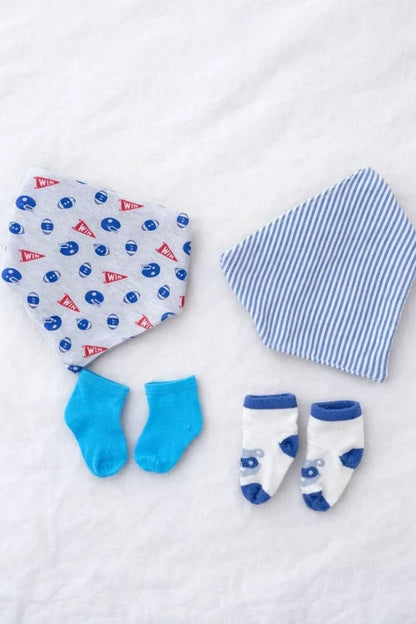 Newborn Bib & Socks Set – Soft Cotton