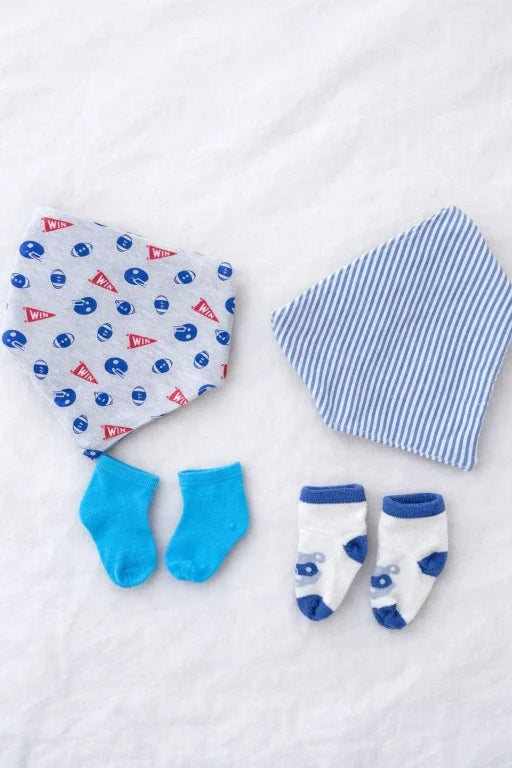 Newborn Bib & Socks Set – Soft Cotton