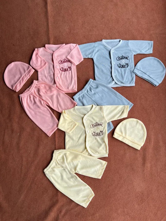 Newborn Jabla Dress Set Pack of 3 – Summer Wear