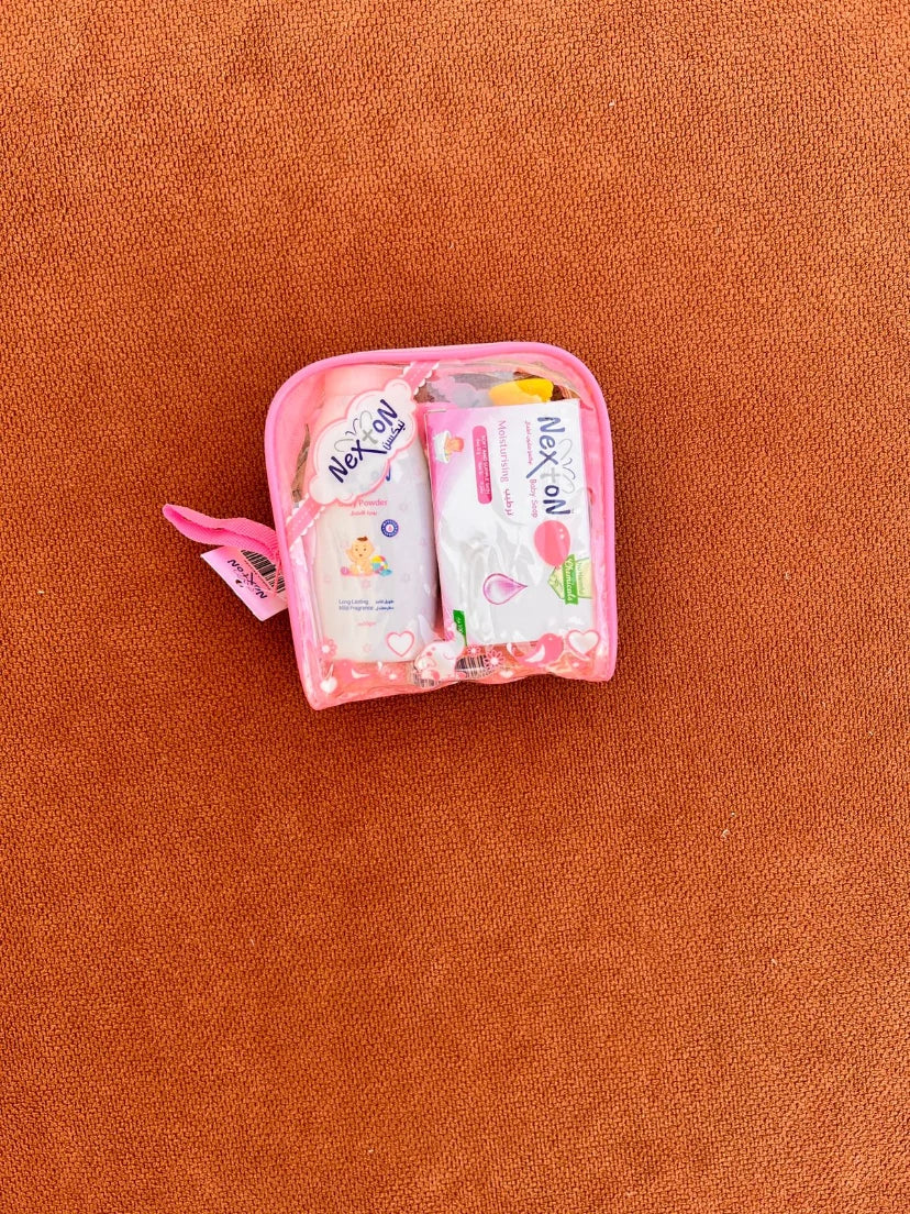 Nexton Pouch – Baby Skincare (Pink)