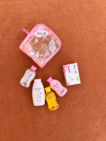 Nexton Pouch – Baby Skincare (Pink)