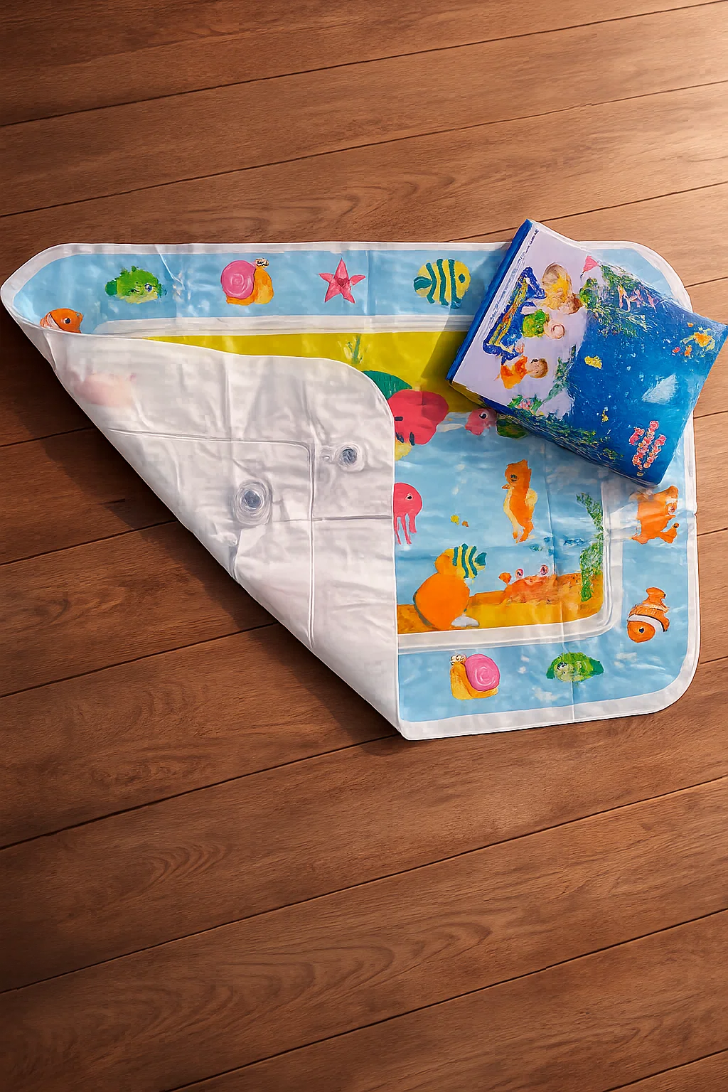 Ocean Theme Baby Water Play Mat – Inflatable Tummy Time Activity Mat for Infants