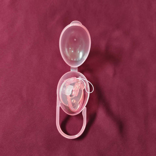 Pacifier with Chain in Protective Case | BPA-Free Soother for Babies