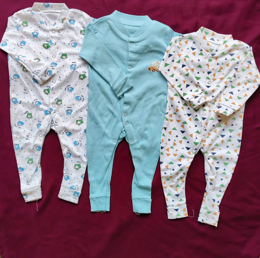 Pack of 3 Baby Rompers
