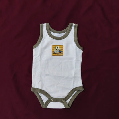 Sleeveless Baby Bodysuits – Pack of 5 Soft Cotton Rompers for Boys & Girls | Summer Essentials