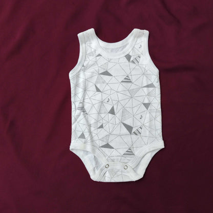 Sleeveless Baby Bodysuits – Pack of 5 Soft Cotton Rompers for Boys & Girls | Summer Essentials