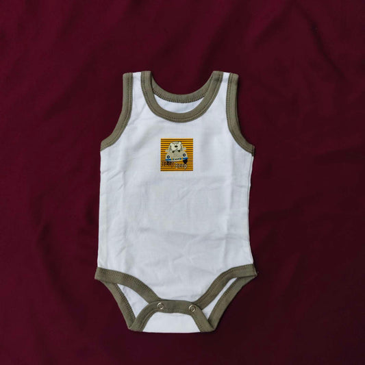 Sleeveless Baby Bodysuits – Pack of 5 Soft Cotton Rompers for Boys & Girls | Summer Essentials