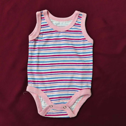 Sleeveless Baby Bodysuits – Pack of 5 Soft Cotton Rompers for Boys & Girls | Summer Essentials multicolor