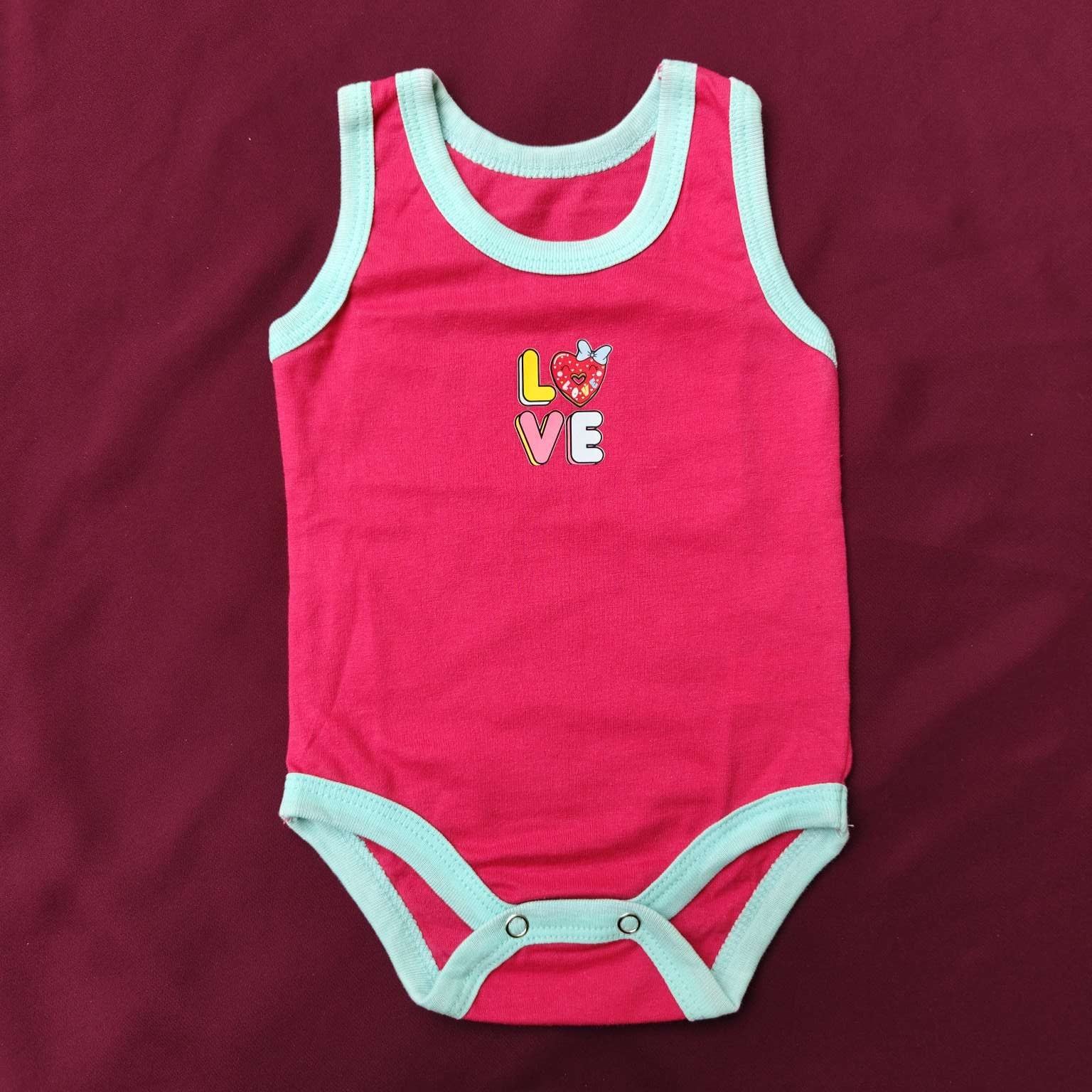 Pack of 5 sleevless body suits multi color 4