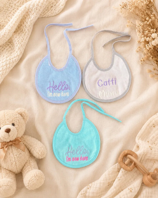 Pack of 3 Baby Bibs – Soft & Absorbent Feeding Bibs for Newborns