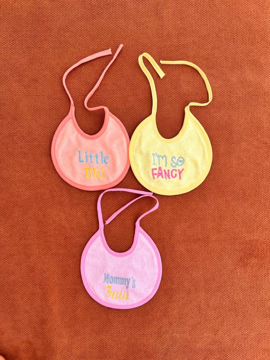 Pack of 3 Baby Bibs – Soft & Absorbent Feeding Bibs for Newborns