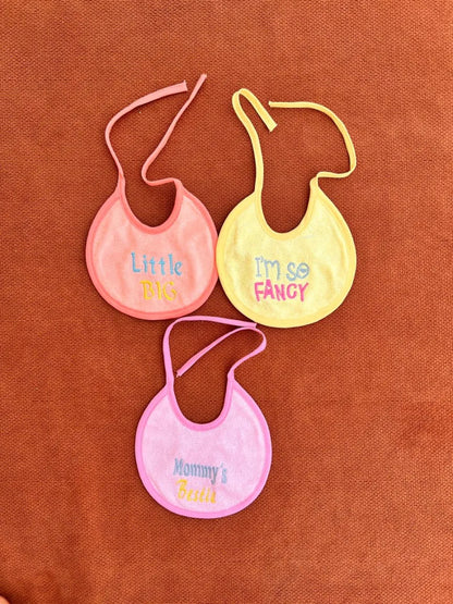 Pack of 3 Baby Bibs – Soft & Absorbent Feeding Bibs for Newborns