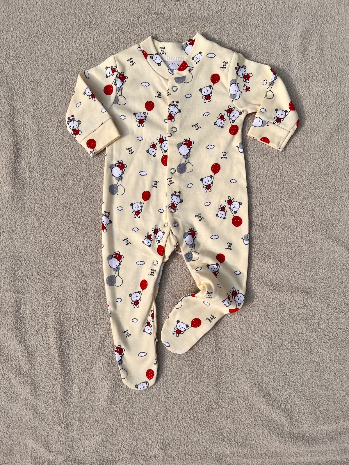 Pack of 3 Baby Full Sleeve Rompers – Soft Cotton Full Sleeve