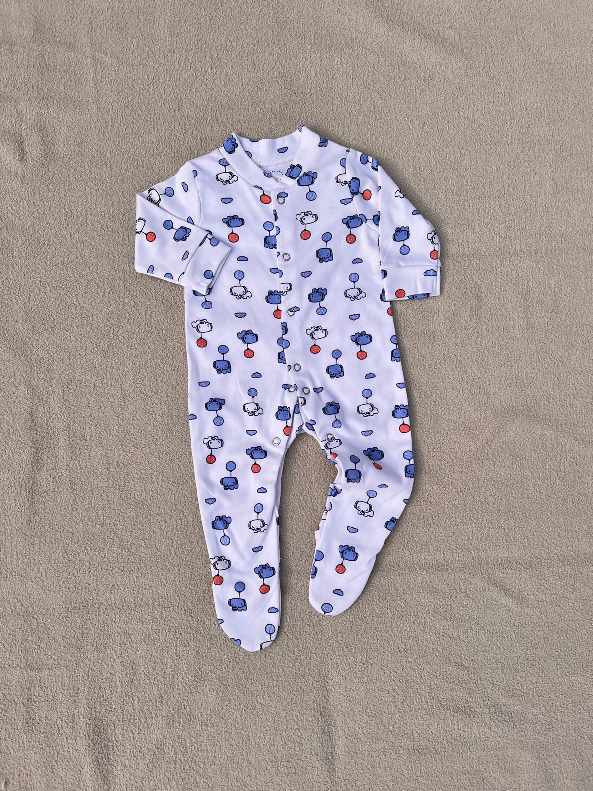 Pack of 3 Baby Full Sleeve Rompers – Soft Cotton Full Sleeve