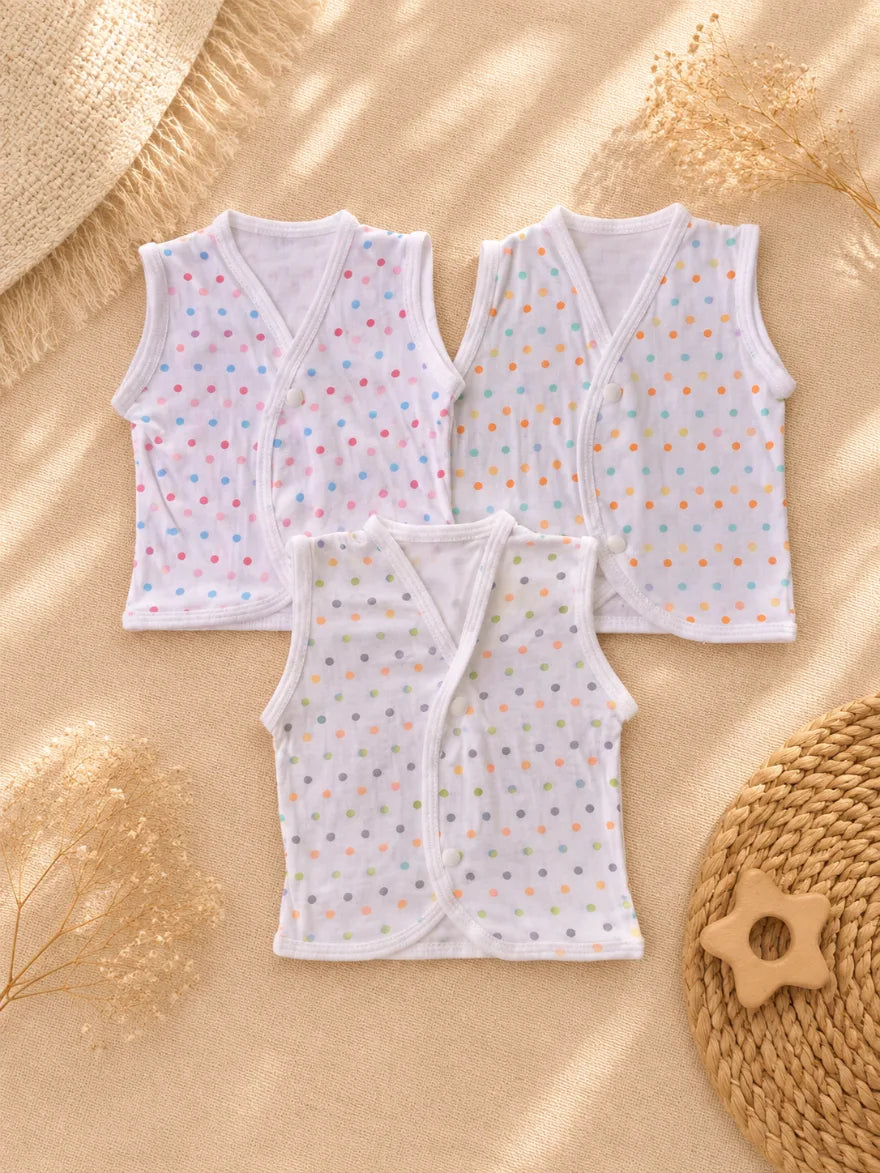 Pack of 3 Baby Inner Vests | Lightweight