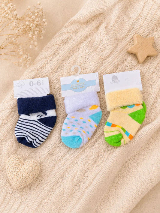 Pack of 3 Baby Warm Socks