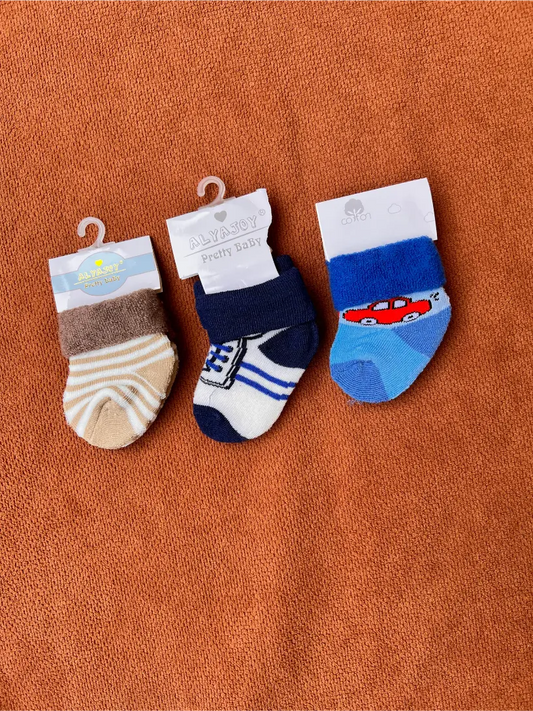 Pack of 3 Baby Warm Socks