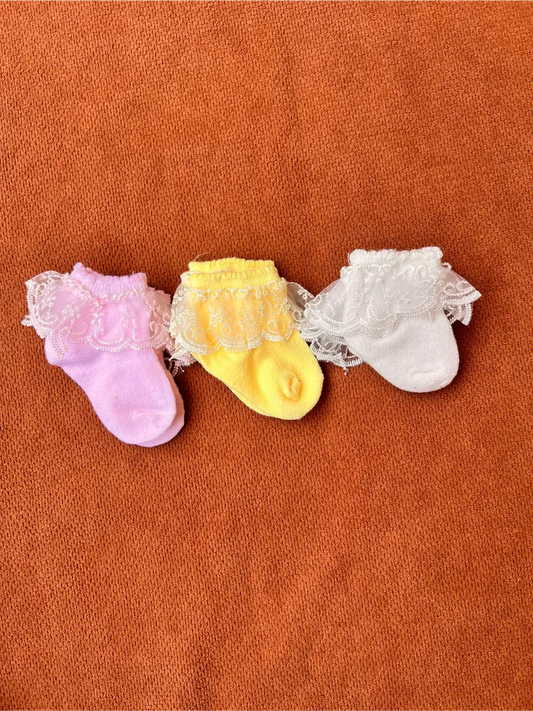 Pack of 3 Baby Girl Socks